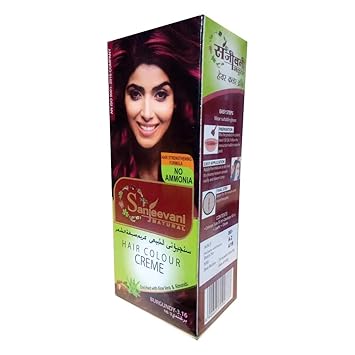 Buy Sanjeevani Natural Sanjeevani Hair Color Creme Burgundy For