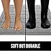 Gorilla Grip Original Durable Indoor Door Mat, 35x23, Large Size, Heavy Duty Doormats, Waterproof Doormat, Easy Clean, Low-Profile Mats for Entry, Garage, Patio, High Traffic Areas, Gray