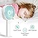 powerman Small USB Desk Fan, Super Quiet Mini Portable Battery Operated Handheld Personal Fans with 2000mA Power Bank,3 Setting for Baby,Travel,Camping and Outdoor Activities (Blue)