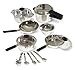 Casdon Pan Set | Toy Pan Set For Children Aged 3+ | Chrome-Effect Pans And Utensils For Imaginative Play
