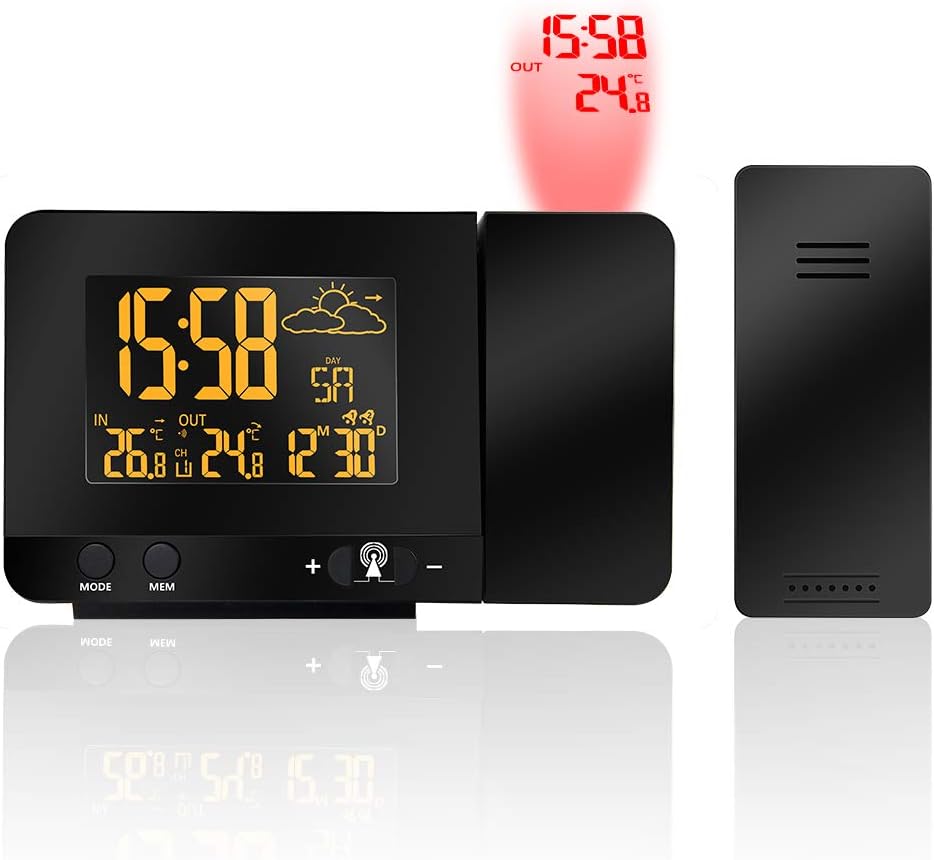 orologio a proiezione per camera da letto