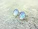 Small Iridescent Rainbow Scale Mermaid Stud Earrings -8mm, 10mm or 12mm Titanium or Surgical Stainless Steel Posts Nickel Free, Hypoallergenic