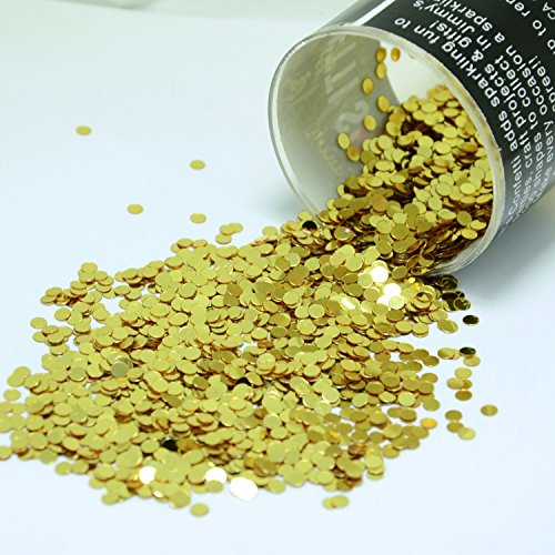 Confetti circles 1/8" in gold - retail pack #9926 …