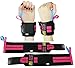 Deluxe Women's Wrist Wraps Pink Pair for Weight Lifting Training Wrist Support Cotton Wraps Gym Bandage Straps Pink Stripes