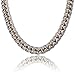 TOPGRILLZ 14mm/18mm 18K Gold Plated Iced Out CZ Lab Diamond Miami Mens Choker Cuban Link Chain for Women Necklace Hip Hop