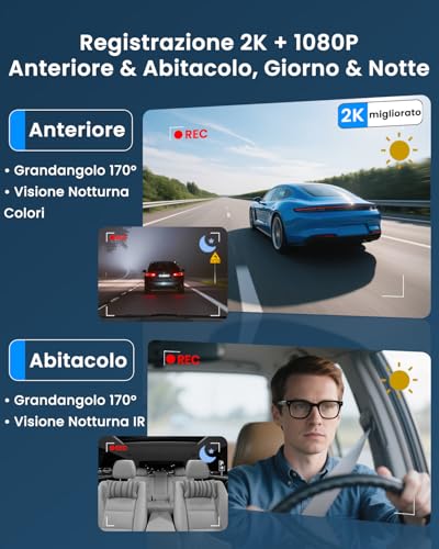 4G LTE Car Dash Cam with SIM, Dual Camera for Car Vandalism, 24/7 Parking, Instant Alerts, Live-Video & Two-Way Audio, GPS, Cloud & SD, Anti-Theft for Fleets & Families