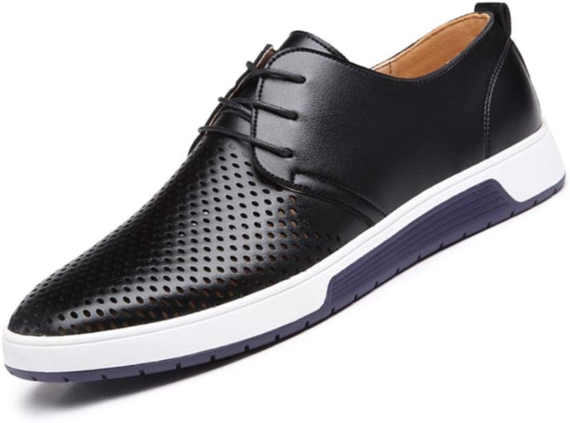 Sanyge Men's Urban Dress Shoes Leather Oxford Shoes Lace Up Classic Workout
