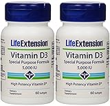 Vitamin D3 5000 Iu Life Extension 60 Softgel X 2
