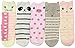 Hzcojulo Kids Toddler Big Little Girls Fashion Cotton Crew Cute Socks -5 Pairs Gift Set,Multicolor-BOV,Shoe size 3-6 /XL/11-14 Years