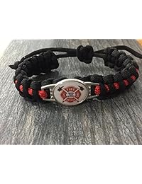 Bombero pulsera, pulsera, de lucha contra incendios Bombero Paracord regalo hace que regalo perfecto para Bombero o Bombero Esposa