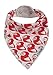 Opalik Baby Bandana Drool Bibs & Burp Cloths | Modern Unisex 6-piece Premium Newborn & Baby Shower Gift Set Boys/Girls | 100% Certified Organic Cotton Front | Drooling Teething Dribble | Biberonia Set