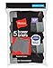 Boys Boxer Brief, M, Assorted Shades of Black/Grey, 5 pack