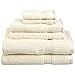 Superior Egyptian Cotton 6-Piece Towel Set, Bathroom Essentials, Towels For Bathroom, Apartment, Airbnb, Guest Bath, Face, Hand, Bath Towels, Washcloths, Absorbent, Fast Drying, Ivory