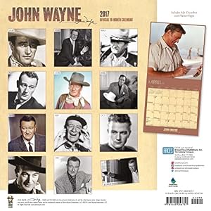 John Wayne - 2017 12inch x 12inch Hanging Square Wall Photographic Planner Calendar by Faces with Foil Stamped Cover (Multilingual Edition)