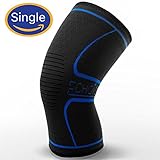 Compression Knee Sleeve - Knee Brace Support for Running, Cycling, Basketball, Workouts - Joint Pain and Arthritis Relief, Injury Recovery for Men & Women - Double-Row Anti-Slip Silicone