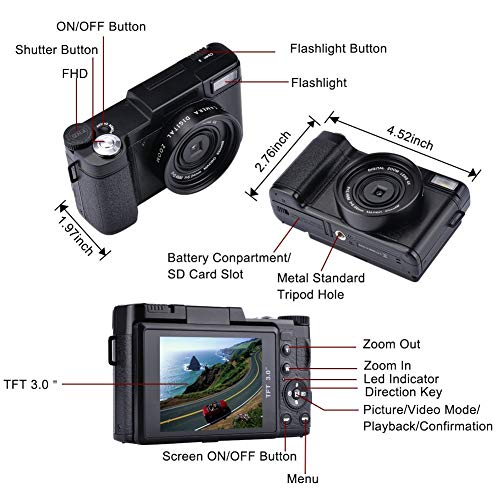 1 AMKOV+Rechargeable+180%25C2%25B0Camera+Retractable+Flashlight