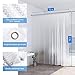 Docamor Shower Curtain Liner, Waterproof Shower Curtain 72x78in 0.2 MM 100 Percent EVA Bath Curtain 3D Cat's Eye, More Safe, Shower Liner with 12 Curtain Hooks