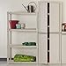 Sterilite 01648501 4-Shelf Unit with Light Platinum Shelves and Legs