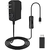 GeeekPi Raspberry Pi 4 Power Supply with ON/Off Switch, 5V 3A USB-C Charger for Raspberry Pi 4 Model B, Power Adapter with Ty