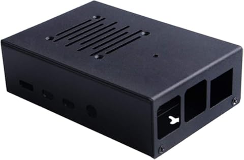 ILS ZP0070 - Carcasa de aleación de aluminio con ventilador de refrigeración y disipador de calor para Raspberry Pi 4B