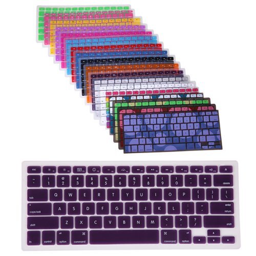 HDE Silicone Rubber Keyboard Skin for MacBook Pro (Non-Retina) (Purple)