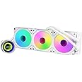 LIANLI Water Cooling Kit Galahad Series Galahad II Trinity 360 SL-INF White 1.1 inch (27 mm) Thick Radiator, Equipped with UNI Fan SL-Infinty Integrated Cooling Fan