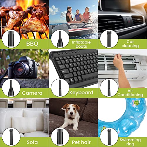 Compressed Air Duster KINDPMA Electric Air Duster and Vacuum 2 in 1,3