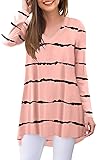 POPYOUNG Women's Long Sleeve Tunic Tops Fall Shirts