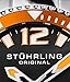 Stuhrling Original Mens Analog Dive Watch - Sports Watch Water Resistant 100 Meters - Watches for Men Aqua-Diver Stainless Steel Link Bracelet Mens Watches Collection (Orange)