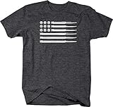 AR15 5.56 Rifle Bullets American Flag Gun Rights Military Mens T Shirt