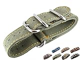 22mm Watch Strap Zulu Nato Band Watchband Premium Canvas Army Green Sports Military Army 3 Solid Polishing Round Ring Buckle Wrist Length 150 To 220mm 1.8mm Thickness Fashion Trend NYS124 JRRS7777