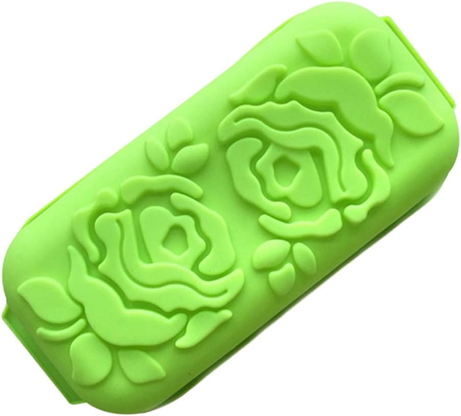 Rectangular Rose Cake Decoration Bakeware Fluted Cake Pan Chocolate Sugarcraft Polymerclay Bakeware Set - Random Color
