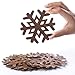 Factory Direct Craft Group of 12 Ornate Primitive Rusty Tin Snowflake Cutouts for Displaying, Crafting and Creating