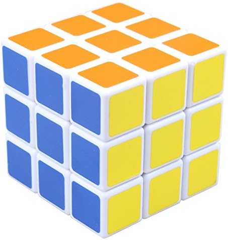 SHARPALIN Magic Cube, Colorful 3x3x3 Popular Stickerless Cube Puzzle, Puzzle Box for Kids,Teens, and Adults - 56mm