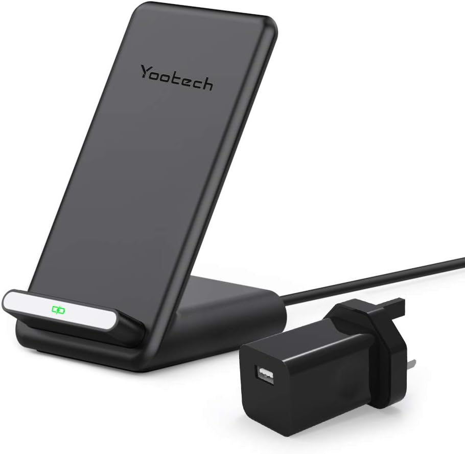 yootech Fast Wireless Charger with Cooling Fan, QiCertified 10W Max