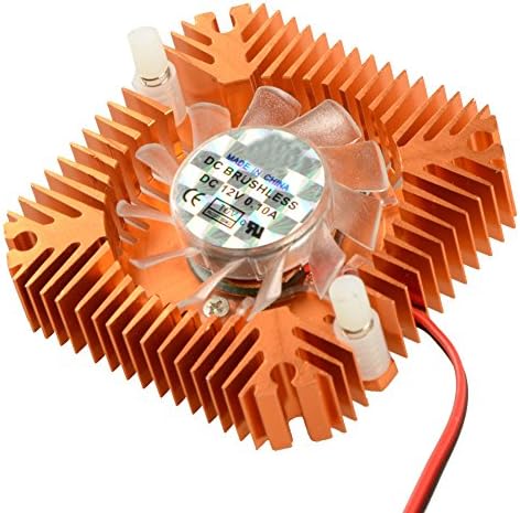 FSSR Cooling Fan 12V 2Pin 55mm Computer PC VGA Video Card Cooling Heatsink Cooler Fan Golden