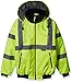 Majestic Glove 75-1300 PU Coated Polyester High Visibility Bomber Jacket with Fix Quilted Liner, 2X-Large, Yellow