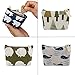 SOOKOO Animal Canvas Change Coin Purse Wallet Bag Gift with Zip and Liner, Pack of 4