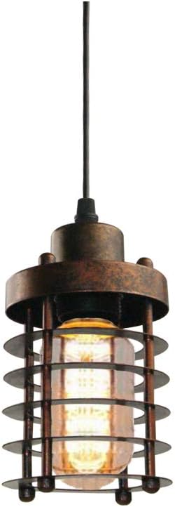WINSOON 3 Pack Pendant Light Fixture Mini Rustic Metal Cage Hanging Lighting (Bronze, 3Pack) - - 