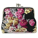 Cute Floral Buckle Coin Purses Vintage Pouch