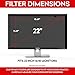 SightPro 22 inch Computer Privacy Screen Filter (Black) – Privacy Protector for 22″ 16:10 Widescreen Monitorthumb 1
