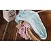 FOXNOVO 5 Pairs of Vintage Lace Cotton Ruffle Frilly Ankle Crew Socks
