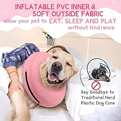 Supet Inflatable Dog Cone Collar Alternative After