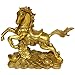 BRABUD Brass Money Running Horse Statues Chinese Handmade Figurines Home Decor Collectible Gift BS041