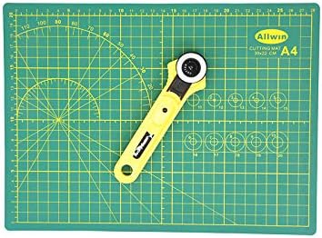 Alikeke Best Collaboration：Gridded Cutting Mat 9" X 12"（A4） + 28mm Rotary Cutter