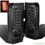 For Smoked 2006-2010 Hummer H3 LED Tail Lights Brake Lamp New Tail Lights Pair Left+Right/2007 2008
