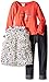 Little Lass Girls' 3 Piece Puffy Vest Set Hearts
