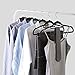 SMART ONYE Pack of 50 Non-Slips Velvet Hangers-Sturdy and Durable-Heavy Duty-Space Saving Velvet Suit Hangers with Tie Bar-360 Degree Swivel Hook-Notched Design for Tank Tops,Underwear and Dress-Gray
