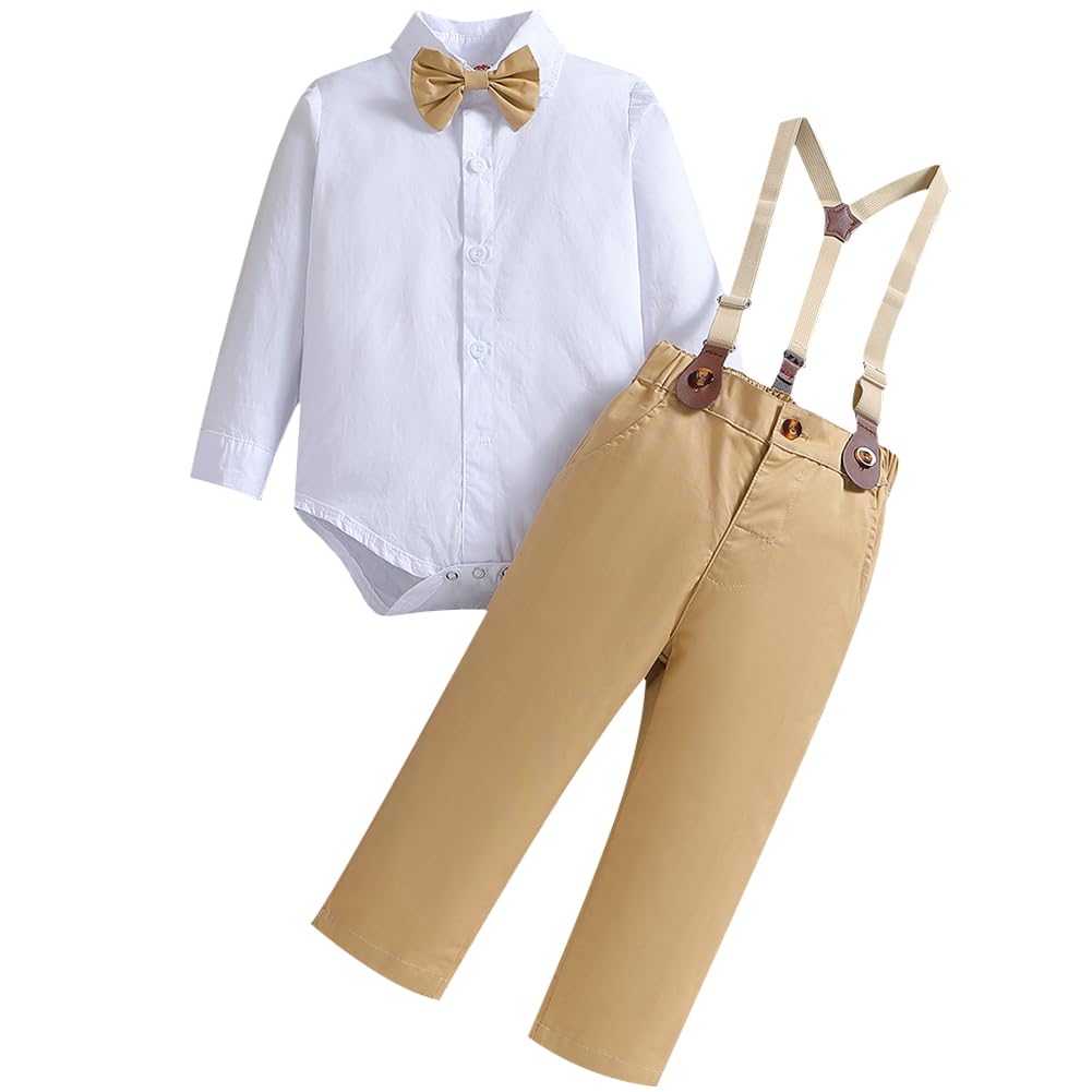 IDOPIP Baptism Christening Outfits for Boys Baby Clothes Sets Toddler ...