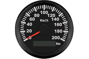 ELING KM GPS Speedometer Odometer 200KM/H for Auto Marine Truck with Backlight 85mm 12V/24V